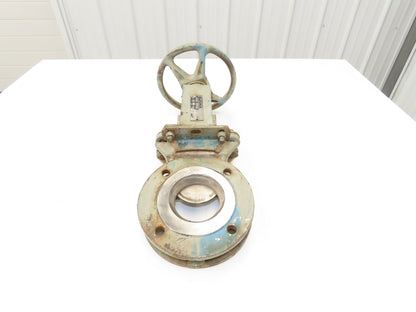 DeZurik 827 Flanged 3" Knife Gate Valve Rising Stem 316SS Disc Metal Seat