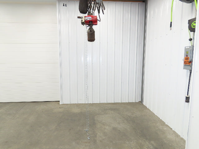 Aro R 1/4 Ton 500 LB Pneumatic Air Chain Hoist 7'10" Lift 7' Pull Chain