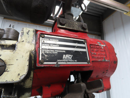 Aro R 1/4 Ton 500 LB Pneumatic Air Chain Hoist 7'10" Lift 7' Pull Chain