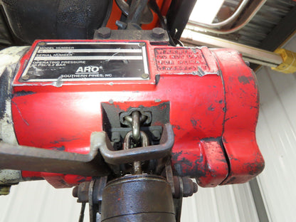 Aro R 1/4 Ton 500 LB Pneumatic Air Chain Hoist 7'10" Lift 7' Pull Chain