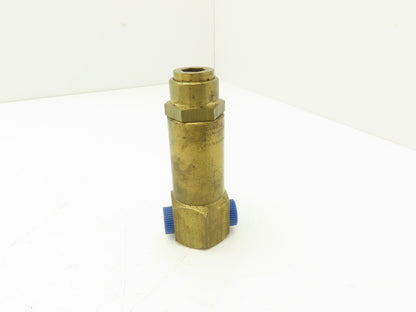 Circle Seal 5349B-2PP-1400 Safety Relief Valve 1400PSI 1/4" NPT Brass Adjustable