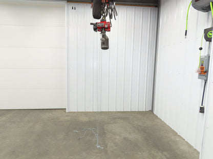 Aro R 1/4 Ton 500 LB Pneumatic Air Chain Hoist 12'4" Lift 12' Pull Chain