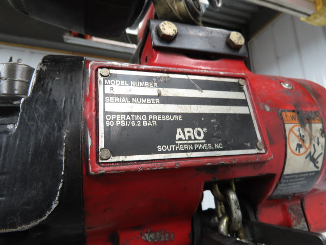 Aro R 1/4 Ton 500 LB Pneumatic Air Chain Hoist 12'4" Lift 12' Pull Chain