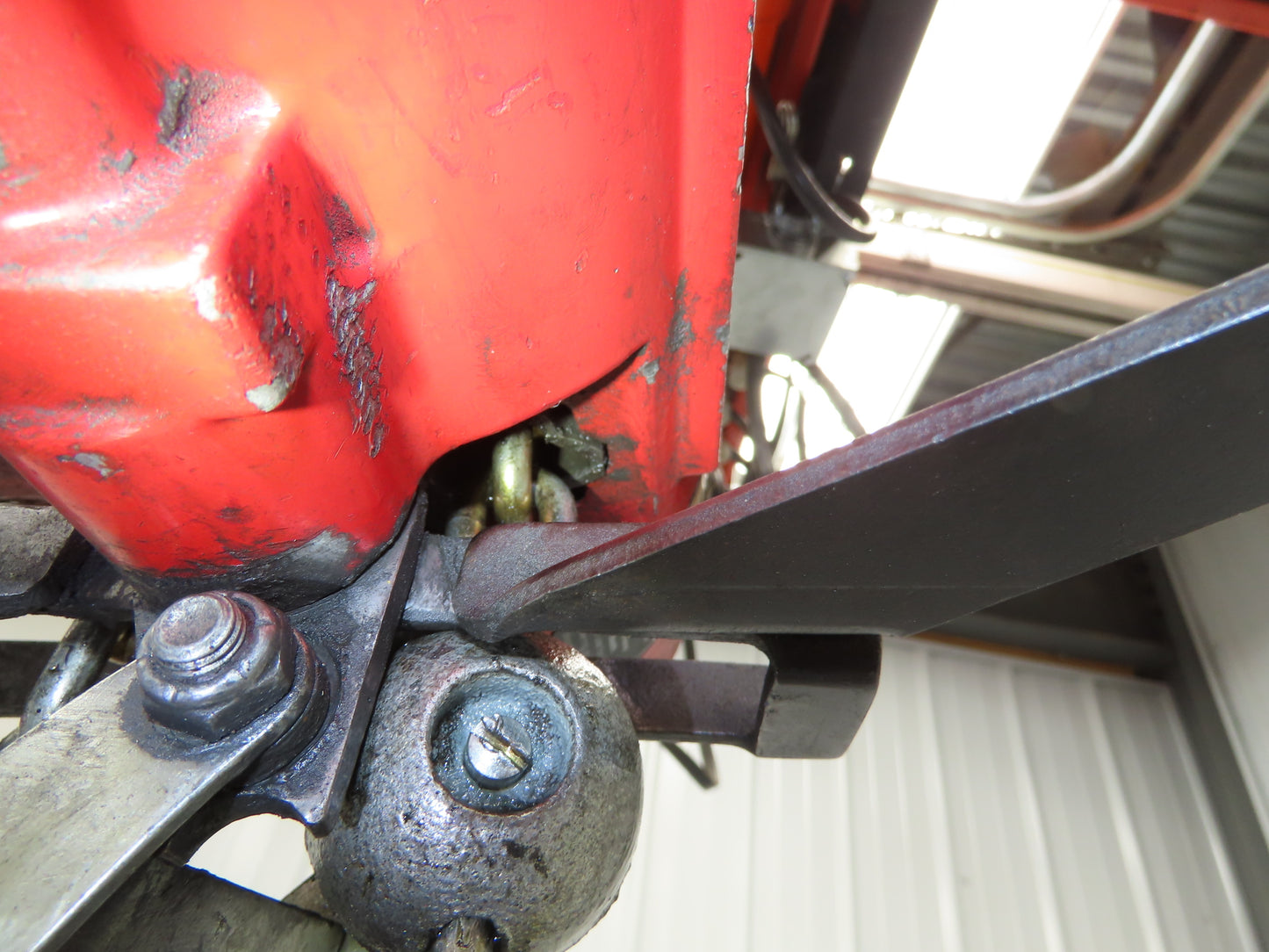 Aro R 1/4 Ton 500 LB Pneumatic Air Chain Hoist 12'4" Lift 12' Pull Chain