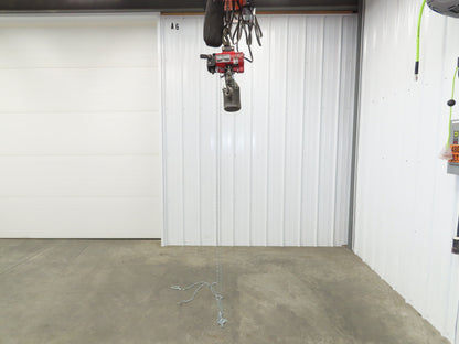 Aro R 1/4 Ton 500 LB Pneumatic Air Chain Hoist 12'4" Lift 12' Pull Chain