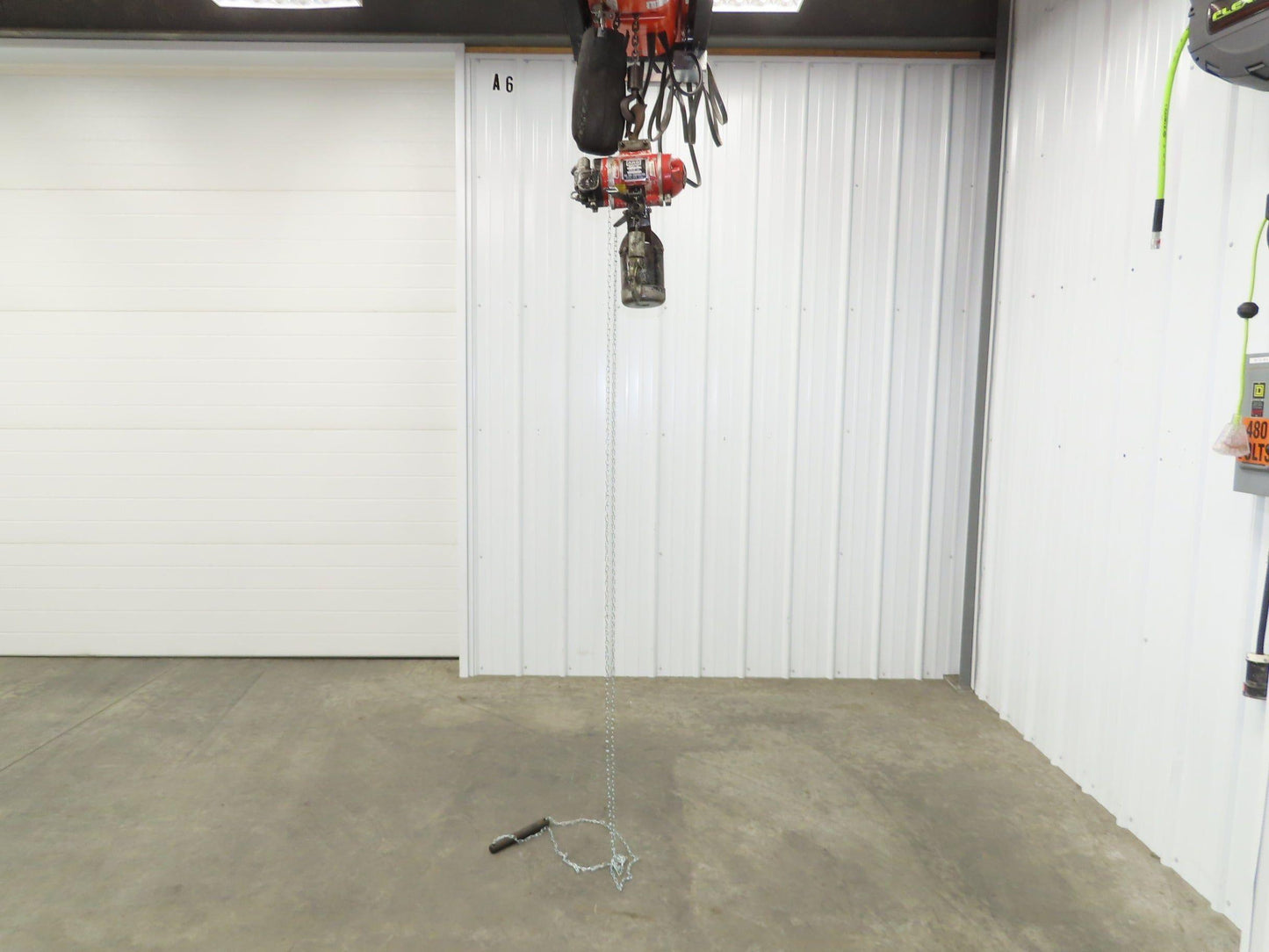 Aro 7750DT 1/2 Ton 1000 LB Pneumatic Air Chain Hoist 14'5" Lift 10' Pull Chain