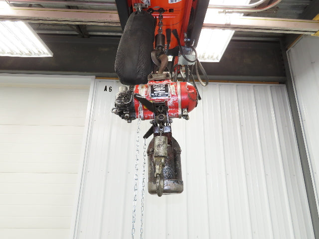 Aro 7750DT 1/2 Ton 1000 LB Pneumatic Air Chain Hoist 14'5" Lift 10' Pull Chain