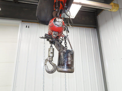 Aro 7750DT 1/2 Ton 1000 LB Pneumatic Air Chain Hoist 14'5" Lift 10' Pull Chain