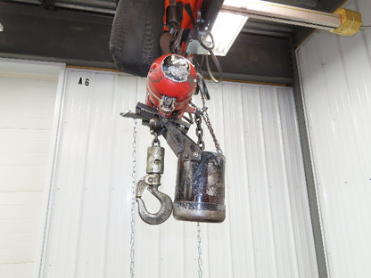 Aro 7750DT 1/2 Ton 1000 LB Pneumatic Air Chain Hoist 14'5" Lift 10' Pull Chain