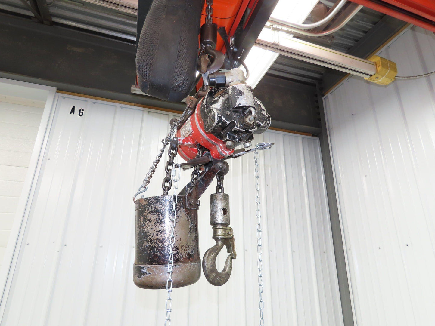 Aro 7750DT 1/2 Ton 1000 LB Pneumatic Air Chain Hoist 14'5" Lift 10' Pull Chain