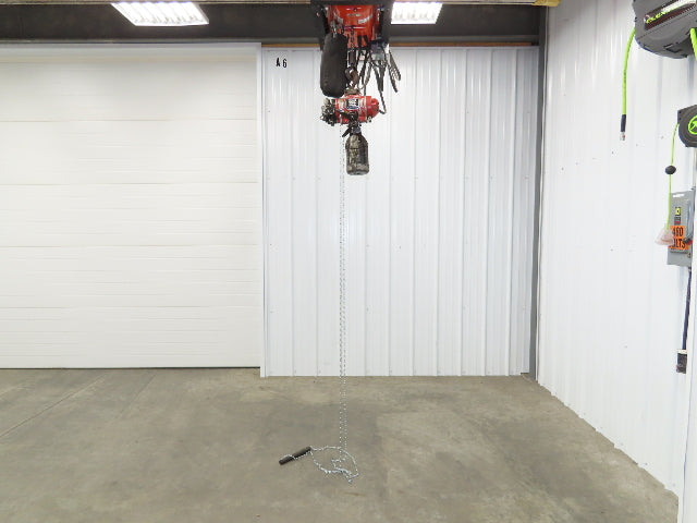 Aro 7750DT 1/2 Ton 1000 LB Pneumatic Air Chain Hoist 14'5" Lift 10' Pull Chain