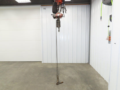 Aro 7700D 1/2 Ton 1000 LB Pneumatic Air Chain Hoist 14' Lift 7'8" Pull Chain