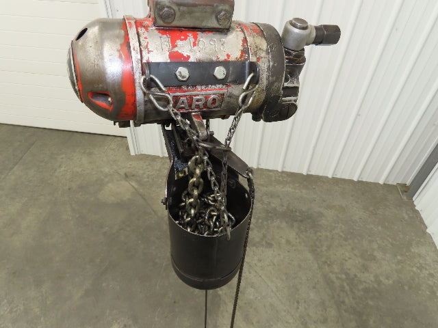 Aro 7700D 1/2 Ton 1000 LB Pneumatic Air Chain Hoist 14' Lift 7'8" Pull Chain