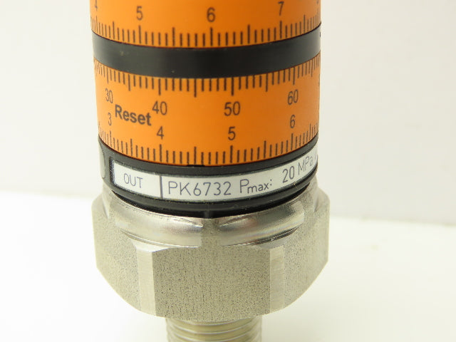 IFM PK6732 Adjustable Pressure Switch 0-1450 psi 10 bar 12/24VDC