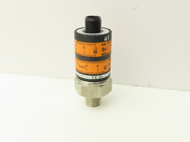 IFM PK6732 Adjustable Pressure Switch 0-1450 psi 10 bar 12/24VDC