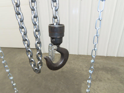 Aro R 1/4 Ton 500 LB Pneumatic Air Chain Hoist 10'6" Lift 10' Pull Chain
