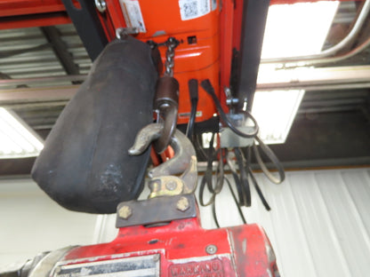 Aro R 1/4 Ton 500 LB Pneumatic Air Chain Hoist 10'6" Lift 10' Pull Chain