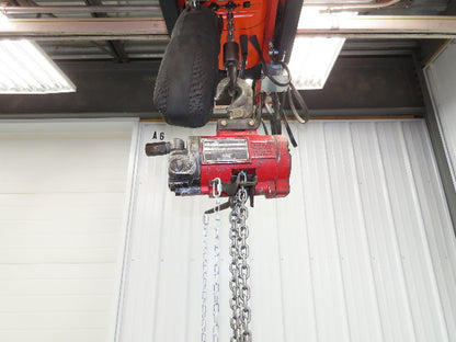 Aro R 1/4 Ton 500 LB Pneumatic Air Chain Hoist 10'6" Lift 10' Pull Chain