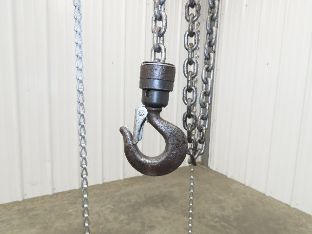 Aro 7700C 1/2 Ton 1000 LB Pneumatic Chain Hoist 10'4" Lift 4'6" Pull Chain