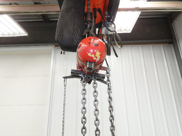 Aro 7700C 1/2 Ton 1000 LB Pneumatic Chain Hoist 10'4" Lift 4'6" Pull Chain