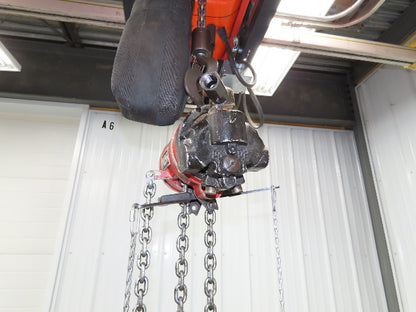 Aro 7700C 1/2 Ton 1000 LB Pneumatic Chain Hoist 10'4" Lift 4'6" Pull Chain