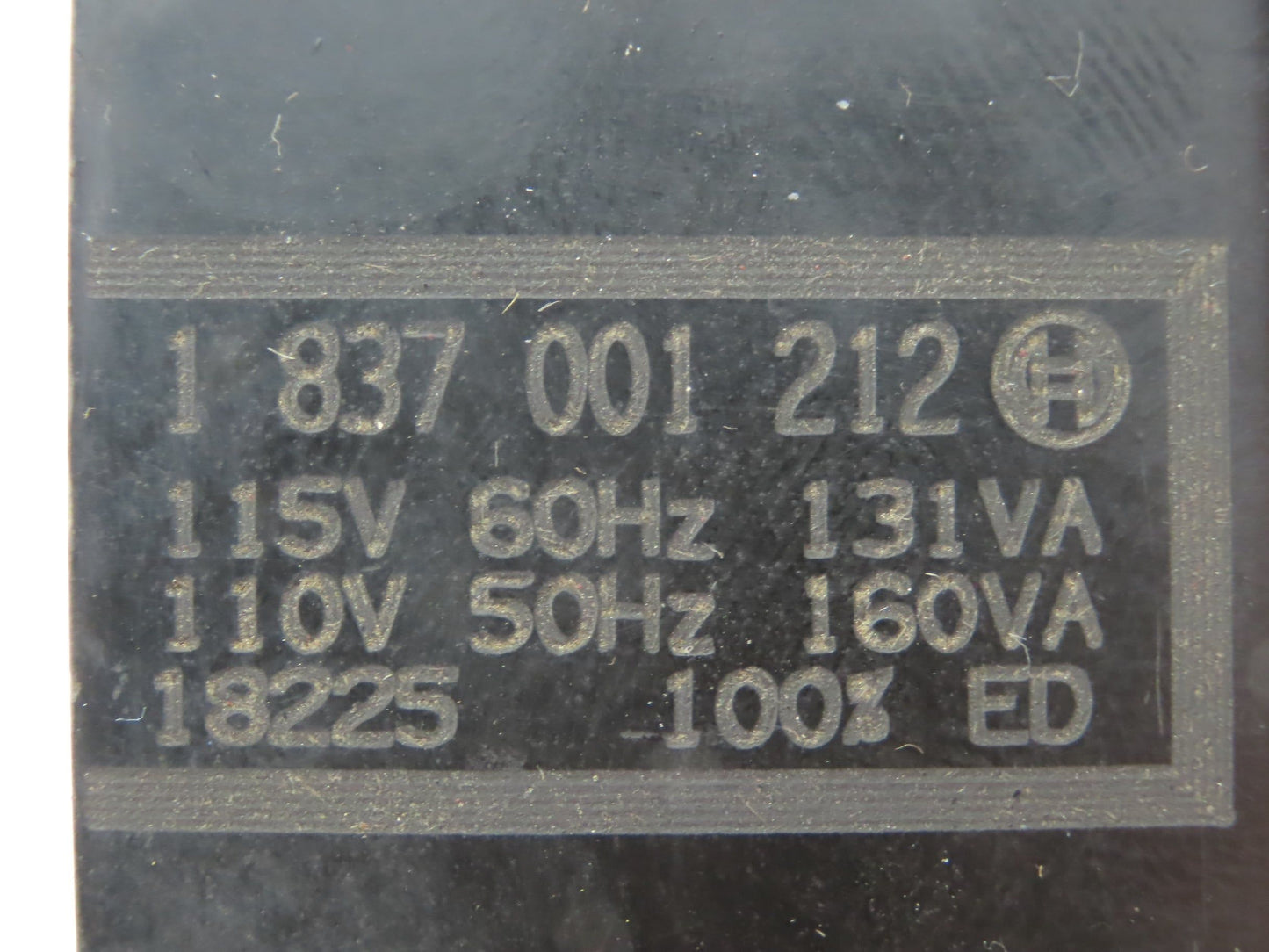 Bosch 1837001212 Vickers Hydraulic Solenoid Valve Coil 115V 131VA