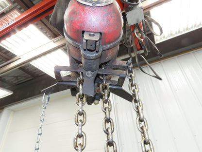 Aro Ingersoll Rand 1/4 Ton 500LB Pneumatic Air Chain Hoist 11'Lift 11'Pull Chain