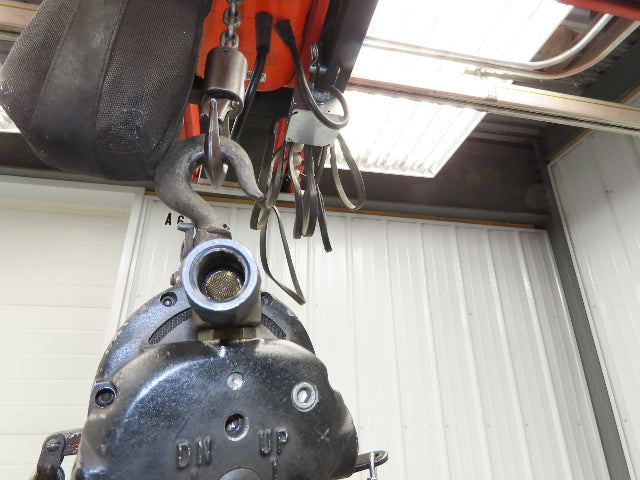 Aro Ingersoll Rand 1/4 Ton 500LB Pneumatic Air Chain Hoist 11'Lift 11'Pull Chain