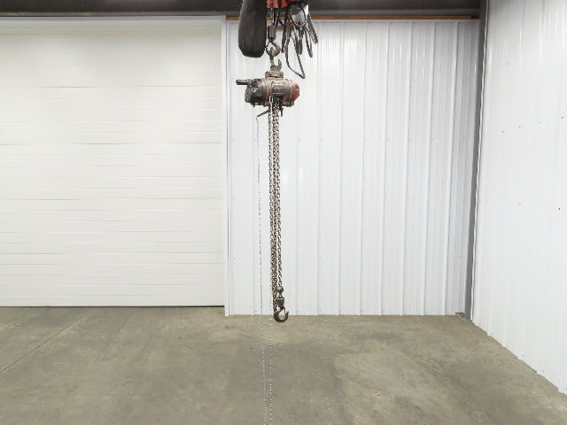 Aro Ingersoll Rand 1/4 Ton 500LB Pneumatic Air Chain Hoist 11'Lift 11'Pull Chain
