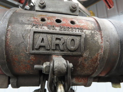 Aro Ingersoll Rand 1/4 Ton 500LB Pneumatic Air Chain Hoist 11'Lift 11'Pull Chain