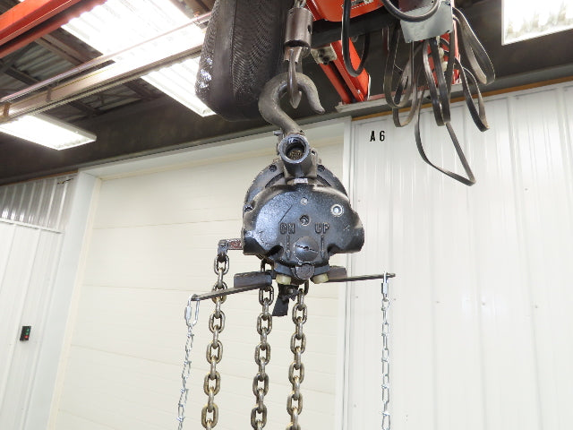 Aro Ingersoll Rand 1/4 Ton 500LB Pneumatic Air Chain Hoist 11'Lift 11'Pull Chain