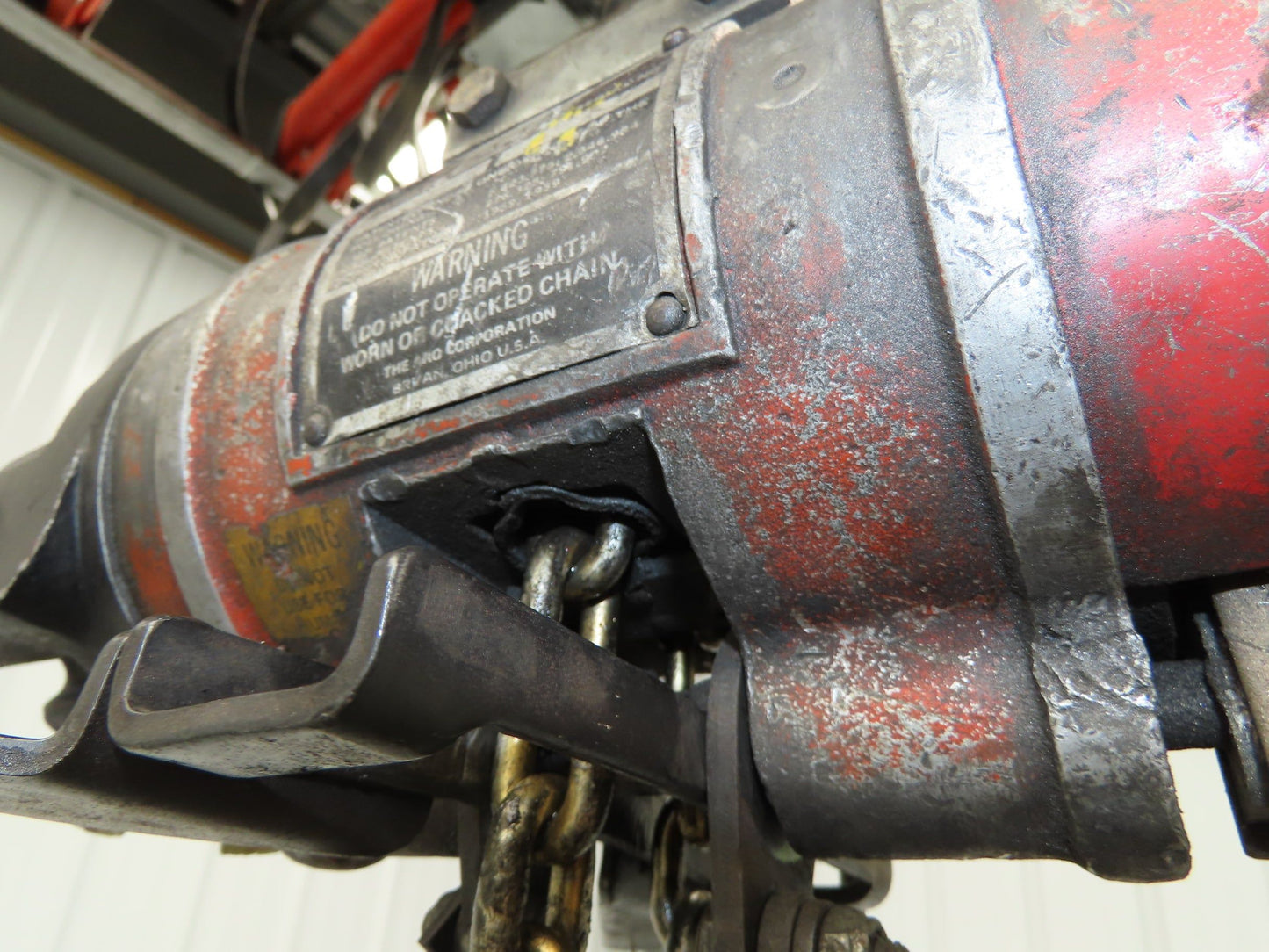 Aro Ingersoll Rand 1/4 Ton 500LB Pneumatic Air Chain Hoist 11'Lift 11'Pull Chain