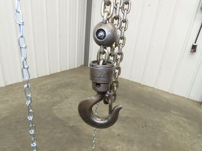 Aro Ingersoll Rand 1/4 Ton 500LB Pneumatic Air Chain Hoist 11'Lift 11'Pull Chain