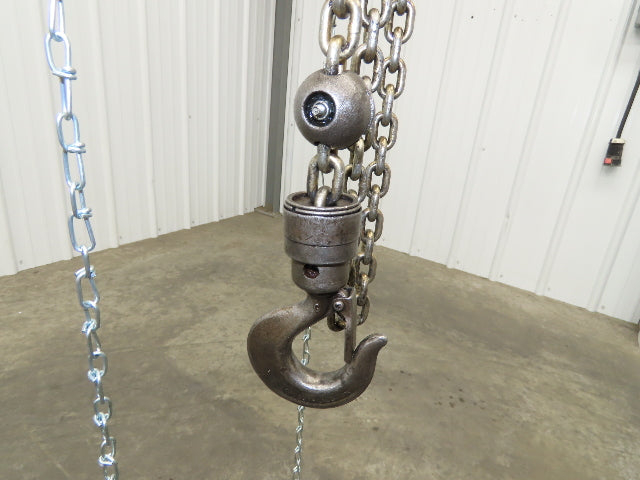 Aro Ingersoll Rand 1/4 Ton 500LB Pneumatic Air Chain Hoist 11'Lift 11'Pull Chain