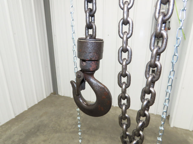Aro R 1/4 Ton 500 LB Pneumatic Air Chain Hoist 8' Lift 8' Pull Chain