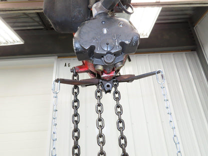 Aro R 1/4 Ton 500 LB Pneumatic Air Chain Hoist 8' Lift 8' Pull Chain