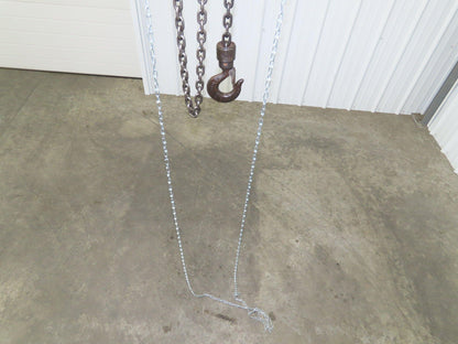 Aro R 1/4 Ton 500 LB Pneumatic Air Chain Hoist 8' Lift 8' Pull Chain