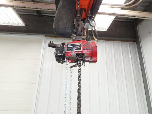 Aro R 1/4 Ton 500 LB Pneumatic Air Chain Hoist 8' Lift 8' Pull Chain