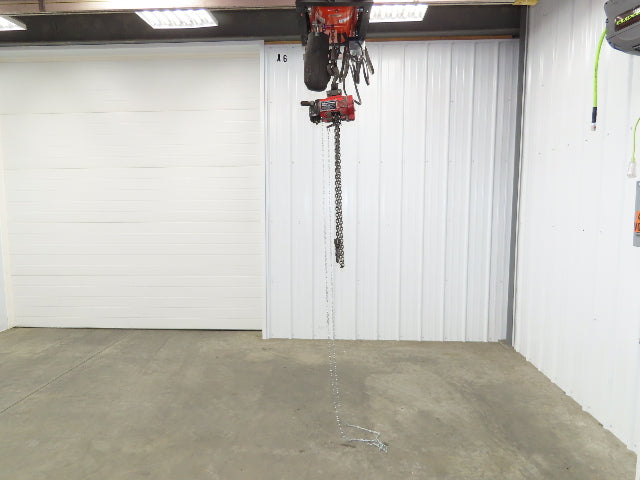 Aro R 1/4 Ton 500 LB Pneumatic Air Chain Hoist 8' Lift 8' Pull Chain