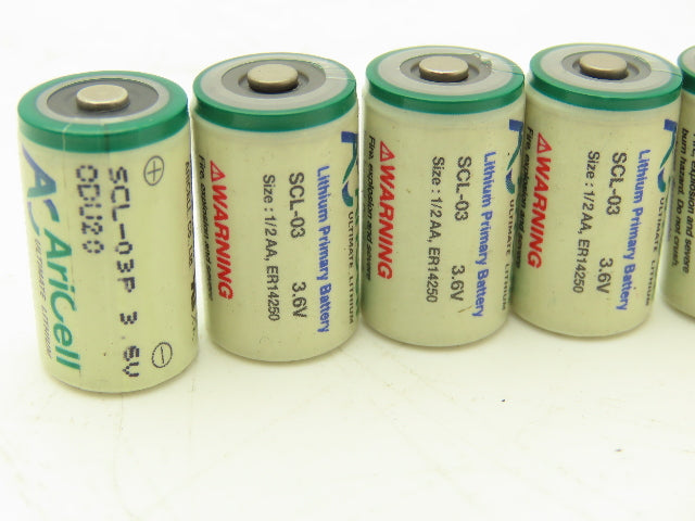 AriCell SCL-03 Battery 3.6V 1.2Ah 1/2AA Lithium Thionyl Chloride Lot of 17