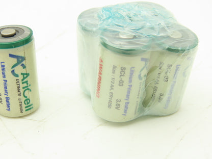 AriCell SCL-03 Battery 3.6V 1.2Ah 1/2AA Lithium Thionyl Chloride Lot of 17