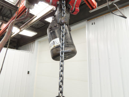 Aro 7718CT 1/4 Ton 500 LB Pneumatic Air Chain Hoist 11' Lift 6' Pendant