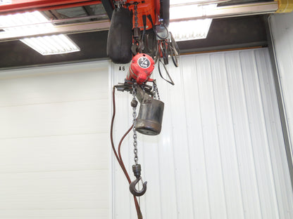 Aro 7718CT 1/4 Ton 500 LB Pneumatic Air Chain Hoist 11' Lift 6' Pendant