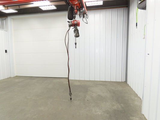 Aro 7718CT 1/4 Ton 500 LB Pneumatic Air Chain Hoist 11' Lift 6' Pendant