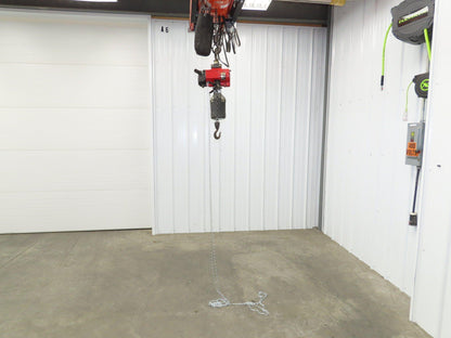 Ingersoll Aro 1/4 Ton 500Lb Pneumatic Air Chain Hoist 12'10" Lift 12' Pull Chain