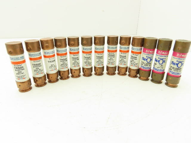Ferraz Shawmut TR50R Trionic Dual Element Time Delay Fuse 50A 250VAC Lot of 13