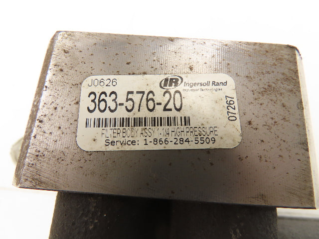 Ingersoll Rand 363-576-20 High Pressure Filter Body Assembly 1-1/4"