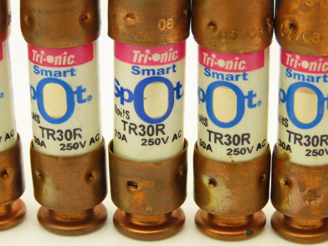 Ferraz Shawmut TR30R Tri-Onic Dual Element Time Delay Fuse 30A 250VAC Lot of 15