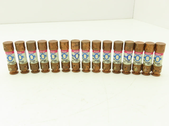 Ferraz Shawmut TR30R Tri-Onic Dual Element Time Delay Fuse 30A 250VAC Lot of 15