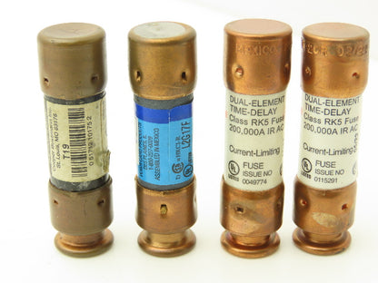 Various Mfr Dual Element Time Delay Fuse 15A 20A 250VAC Class RK5 Mixed Lot of 16